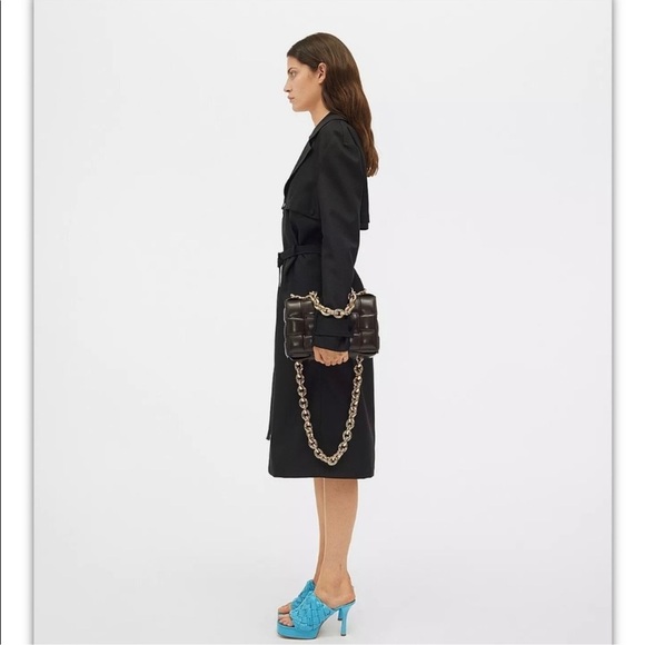 NEW Bottega Veneta Cassette Chain Bag Padded Maxi Intrecciato Leather Inkwell - Picture 16 of 16